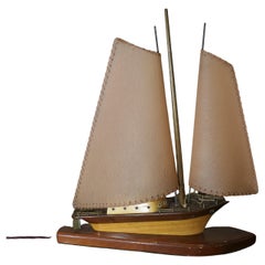 Art Deco Boat Builders Model Yacht Table Lamp  A real fun piece