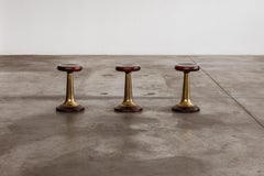 Art Deco Boat Stools, 1930s, Set of 3