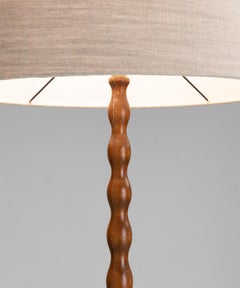 Art Deco Bobbin Floor Lamp, Sweden Circa 1950