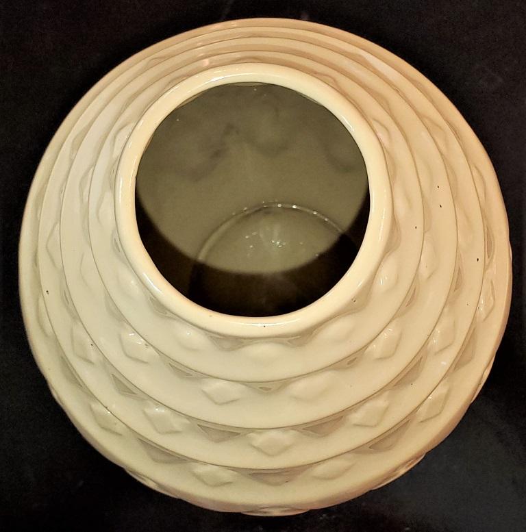 Art Deco Boch Freres La Louviere Pineapple Vase In Good Condition For Sale In Dallas, TX