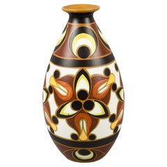 Vase polychrome Art Déco Boch Keramis  Collection Charles Catteau 