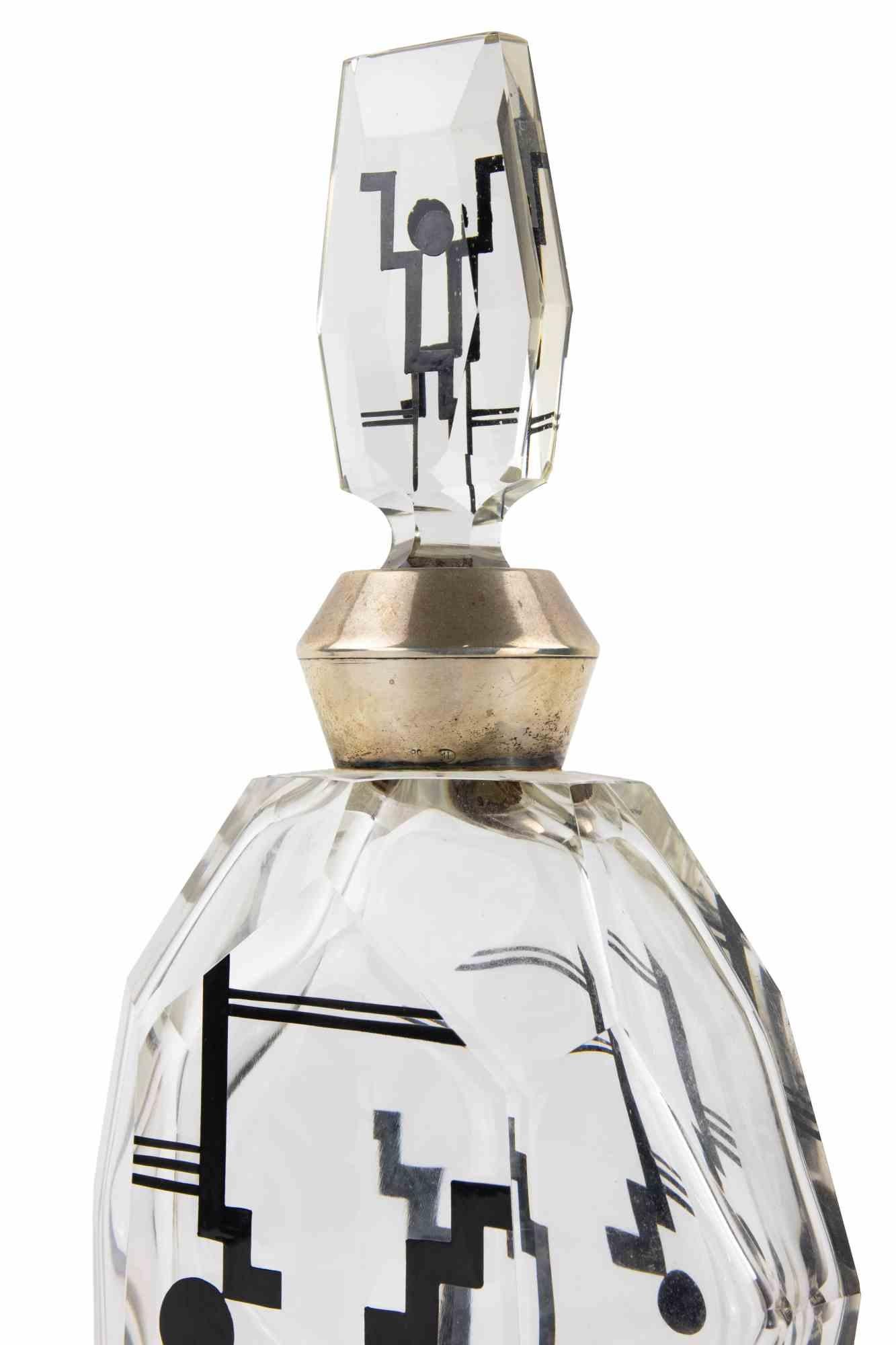 Art-Deco-Bohème-Flasche, 1930er Jahre (Mitte des 20. Jahrhunderts) im Angebot