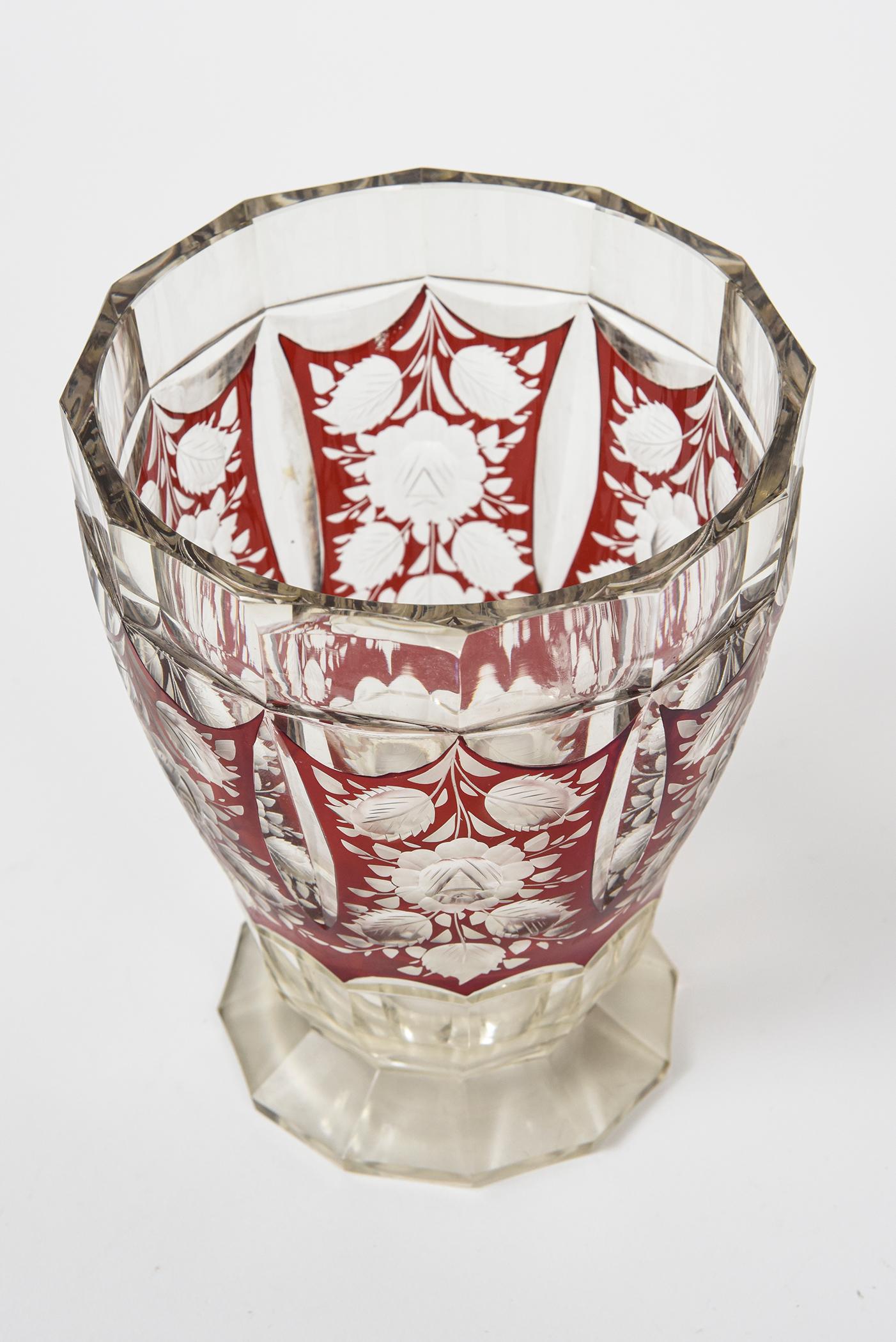 crystal bohemia vase