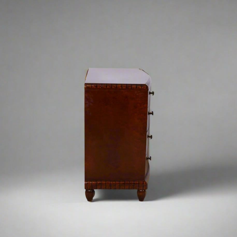 Art Deco Bombe Front Chest For Sale 5