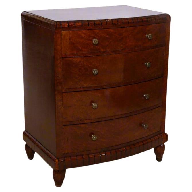 Art Deco Bombe Front Chest For Sale