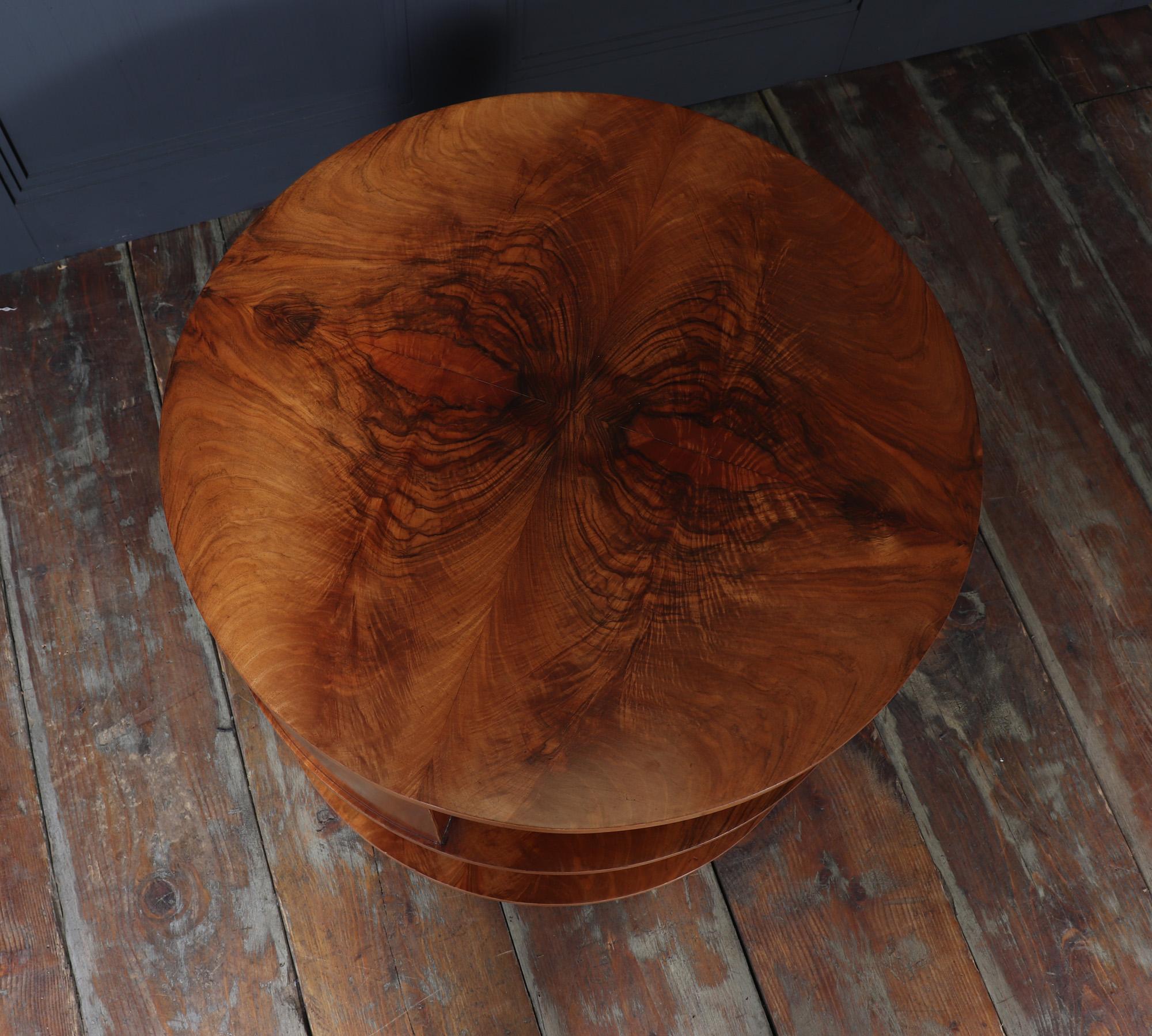 Art Deco Book Coffee Table in Walnut 6