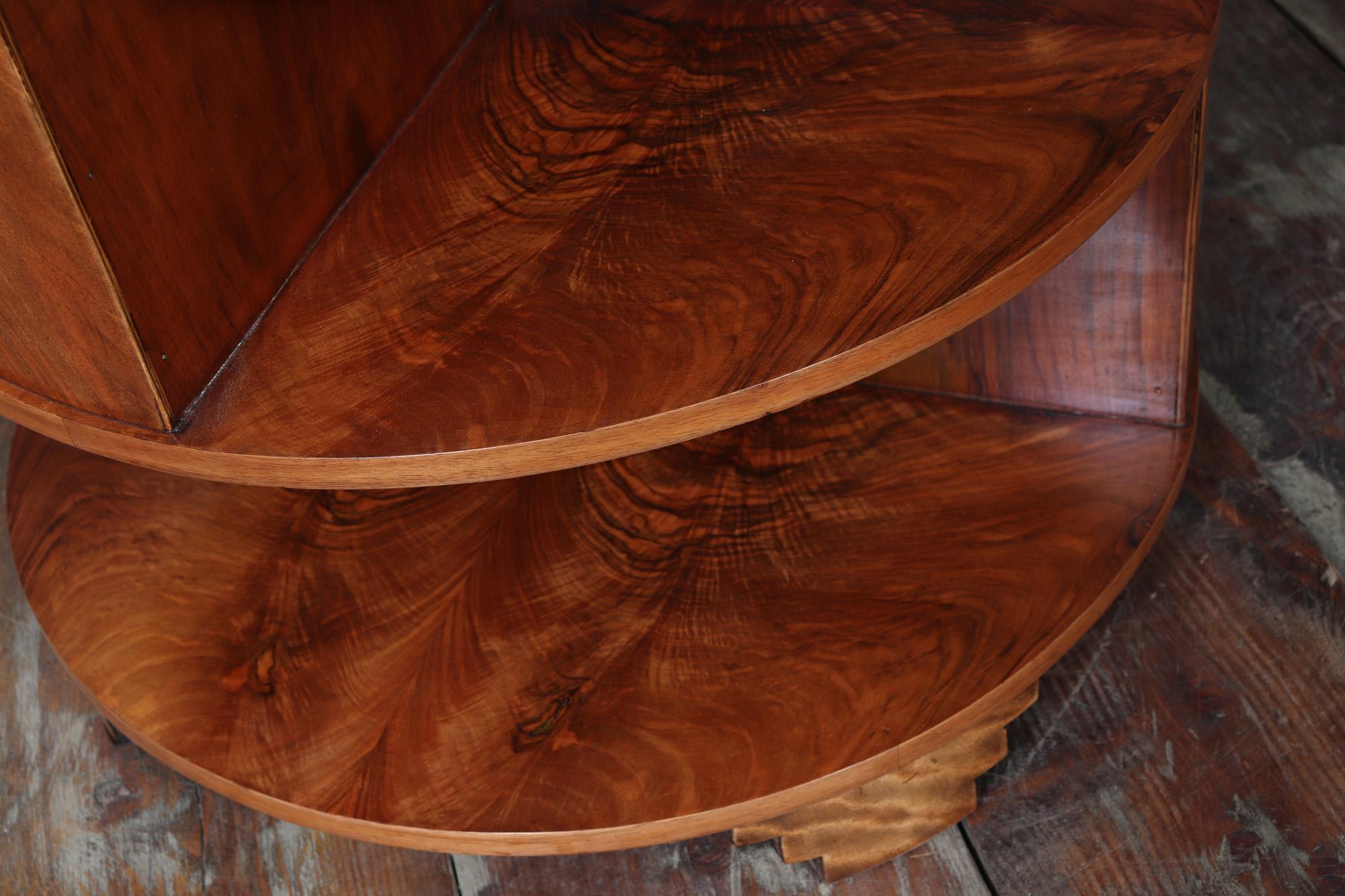 Art Deco Book Coffee Table in Walnut 8