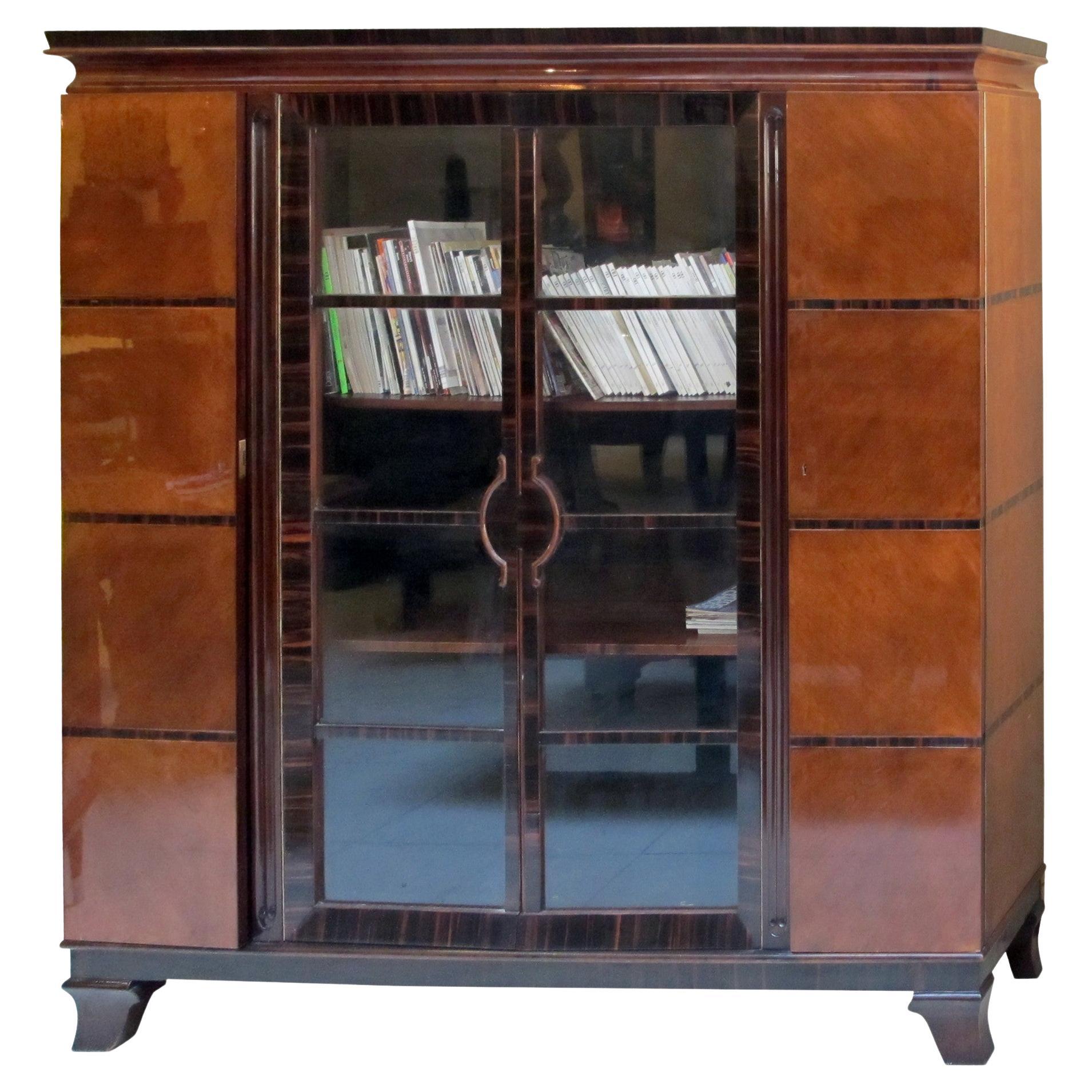 Art Deco Bookcase, 1920, French For Sale