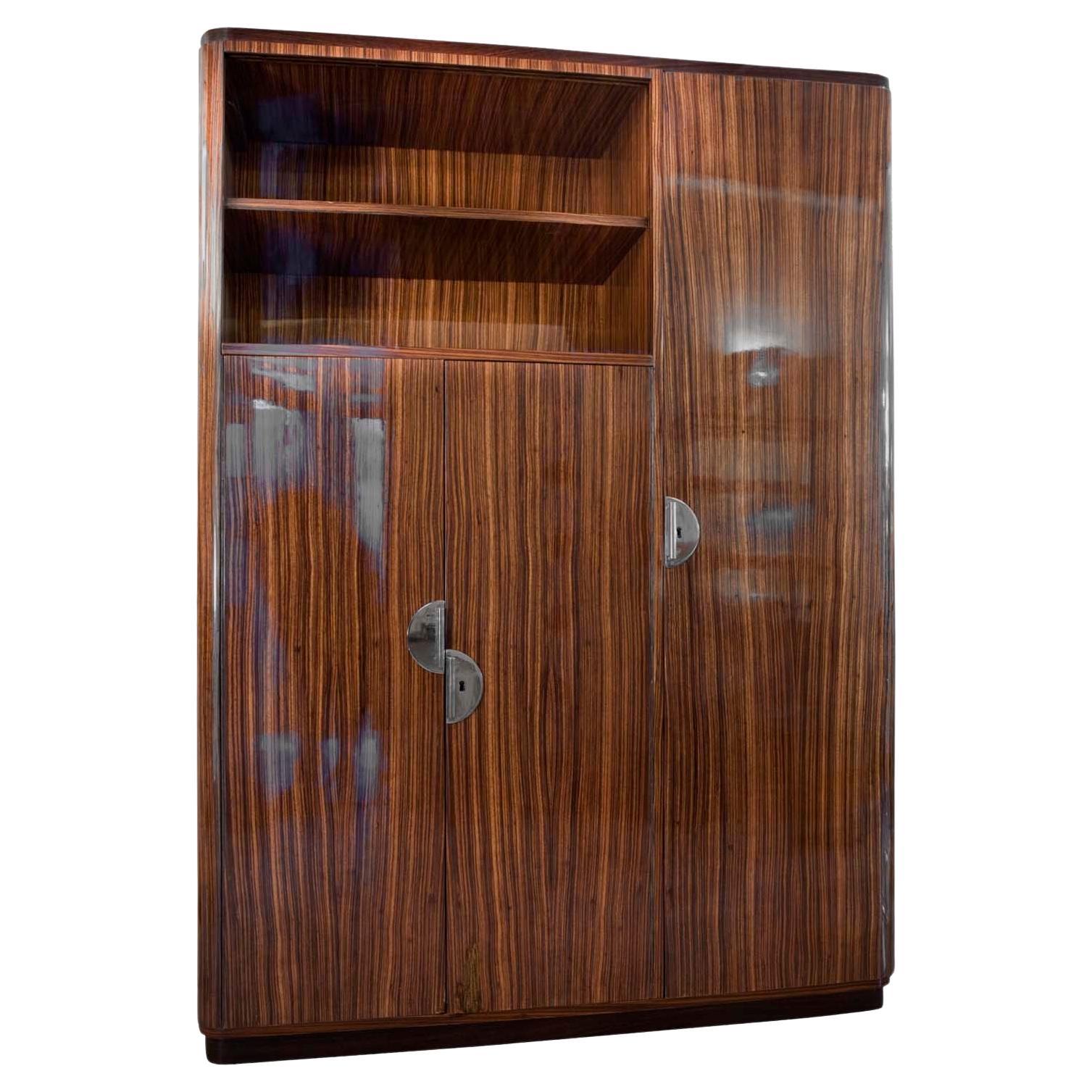 Art Deco Bookcase, 1930, French For Sale