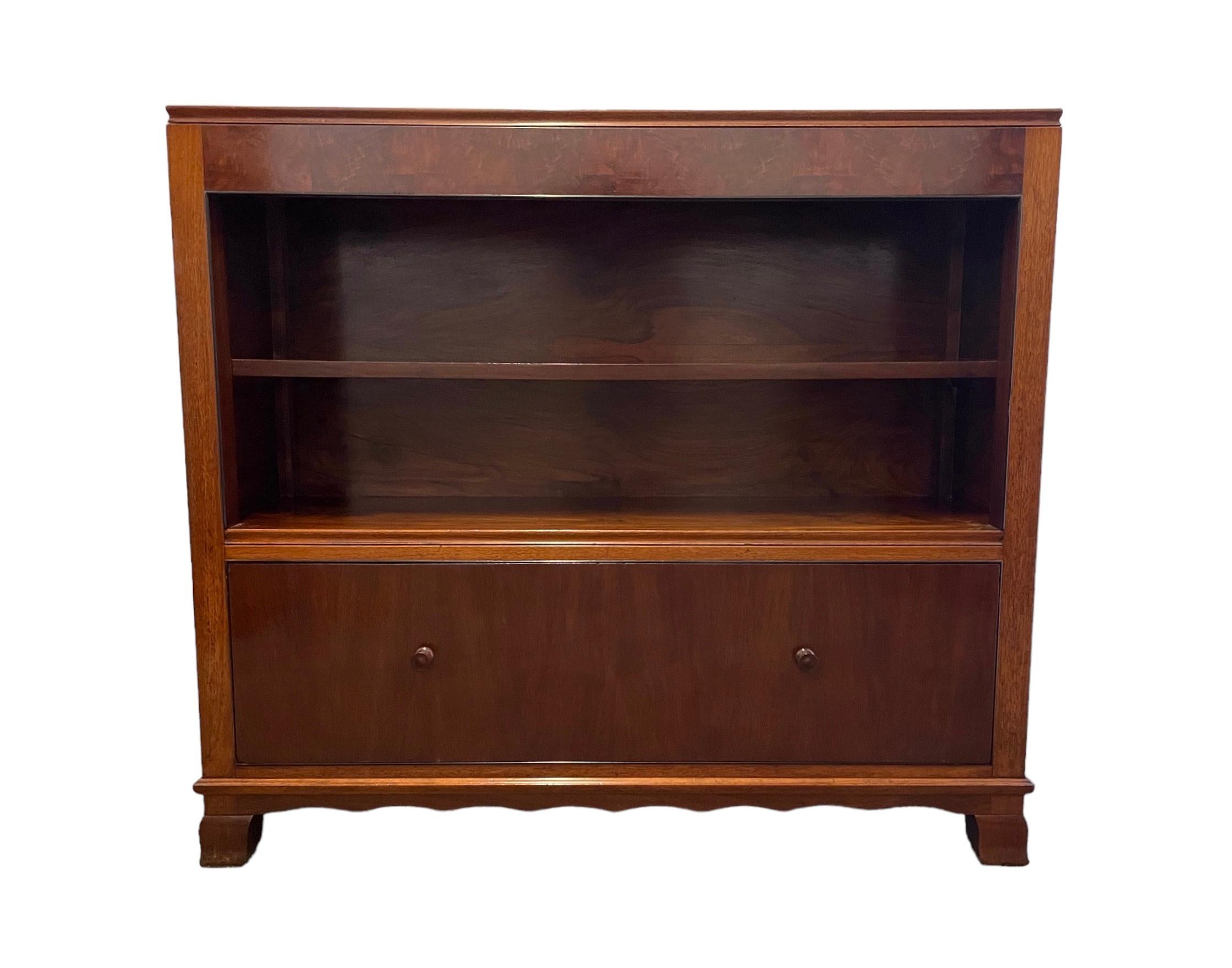 British Art Deco Bookcase by Maurice Adams For Sale