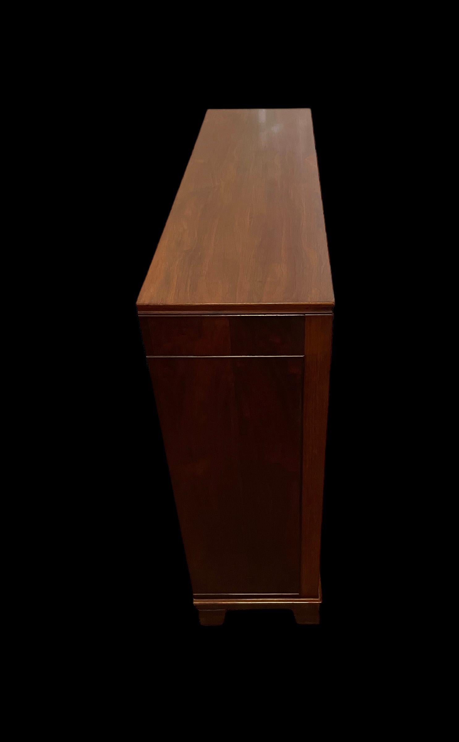 Mahogany Art Deco Bookcase by Maurice Adams For Sale