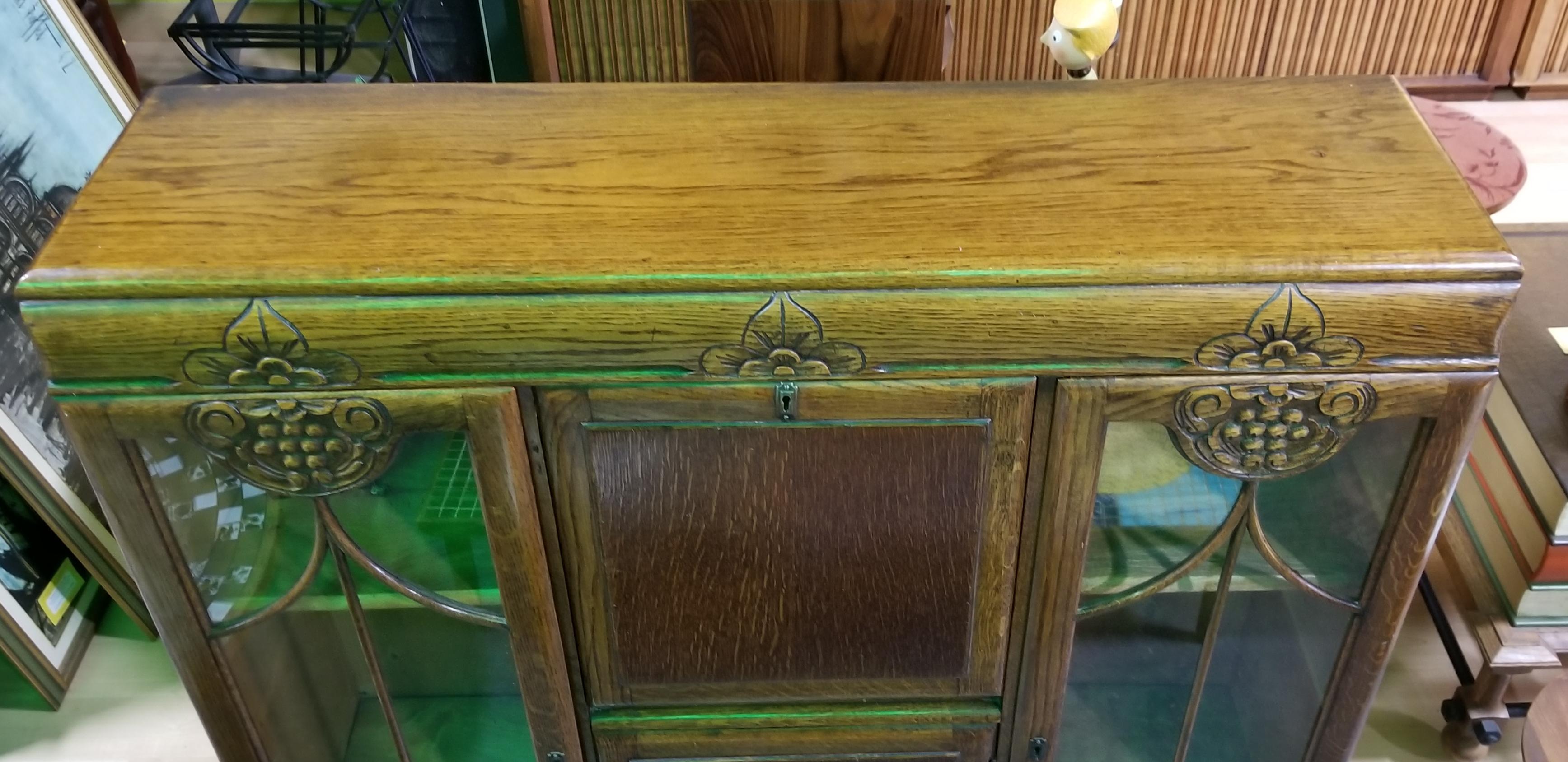 Art Deco Bookcase Desk For Sale 1