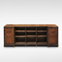 Art Deco Bookcase in Macassar Ebony