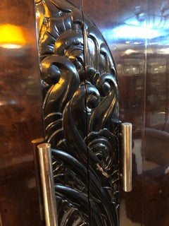 Art Deco Bookcase in Wood, 1920, French, Walnut Wood