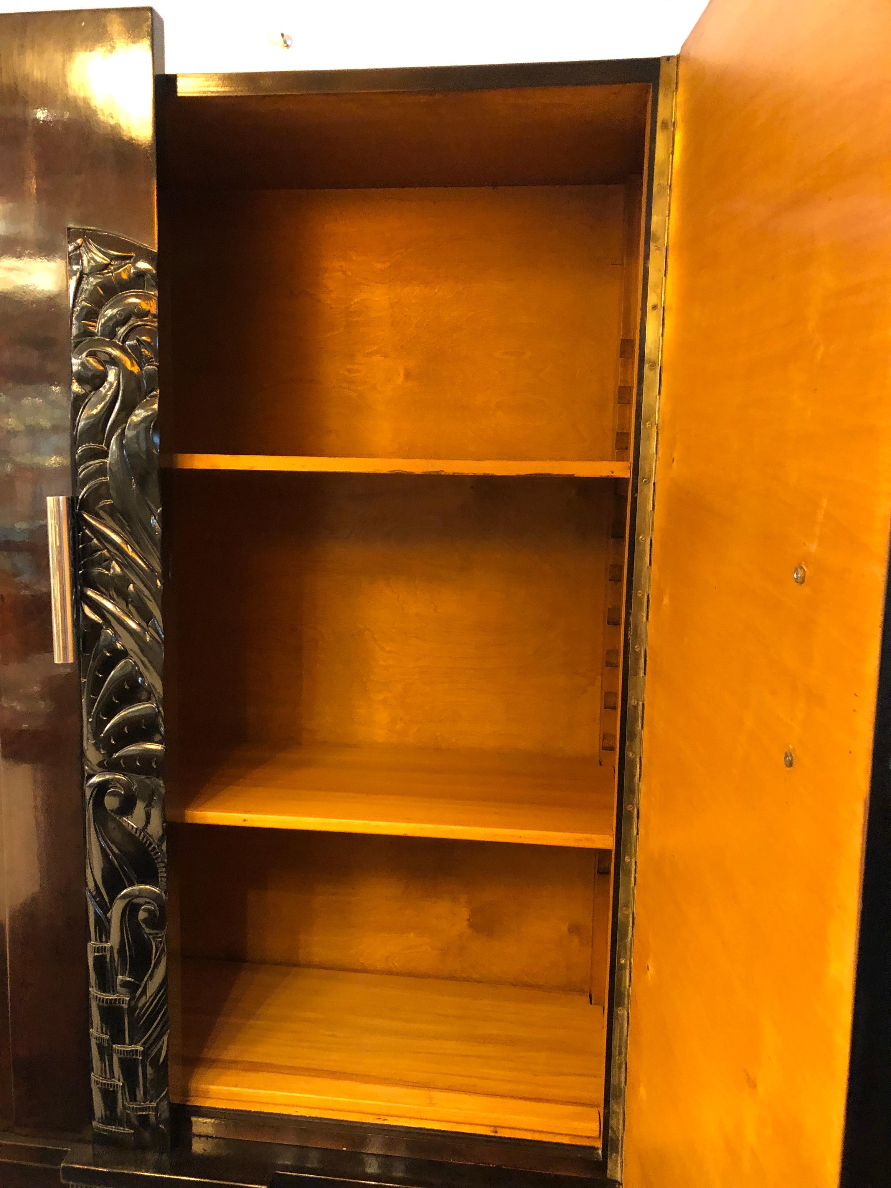 Art Deco Bookcase in Wood, 1920, French For Sale 1
