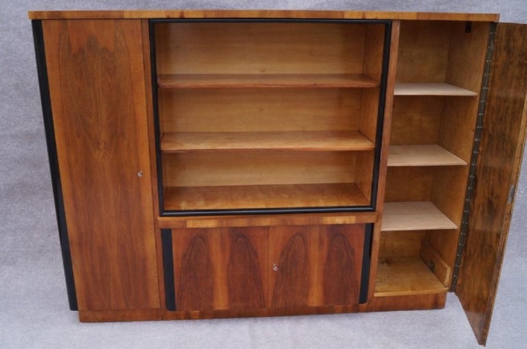 Art Deco Bookcases Walnut From 1950 For Sale At 1stdibs