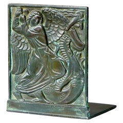 Buchstütze im Art déco-Stil von Just Andersen, Dänemark, 1930er Jahre