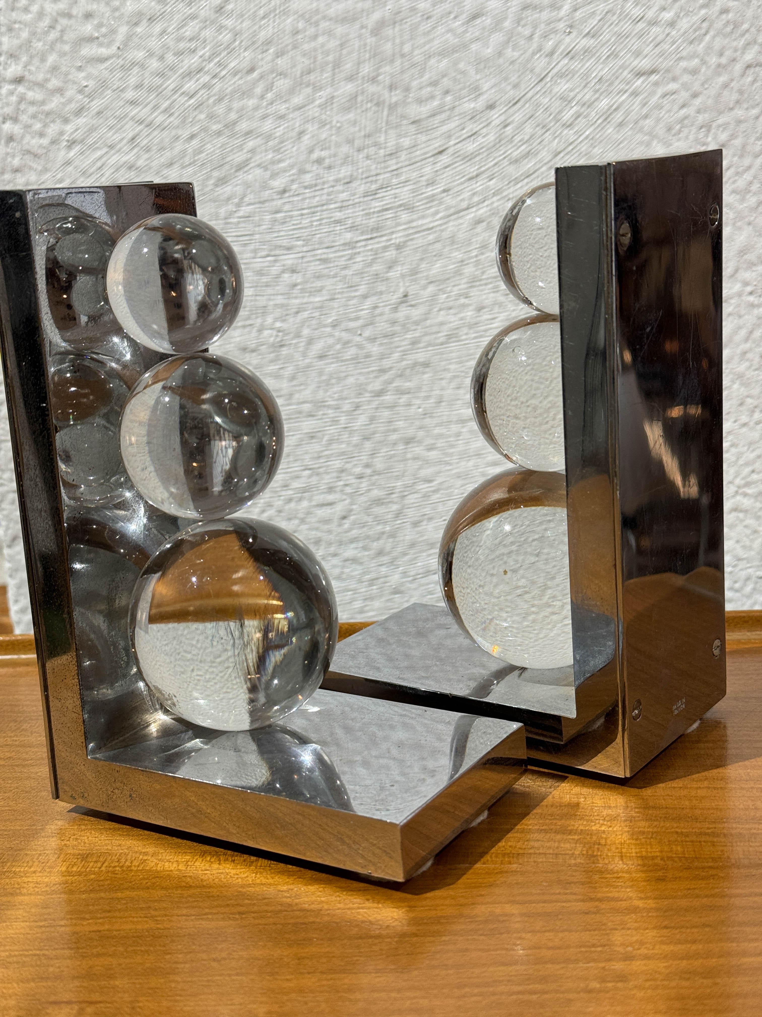 French Art Deco Bookends attributed to Jacques Adnet circa 1930 For Sale