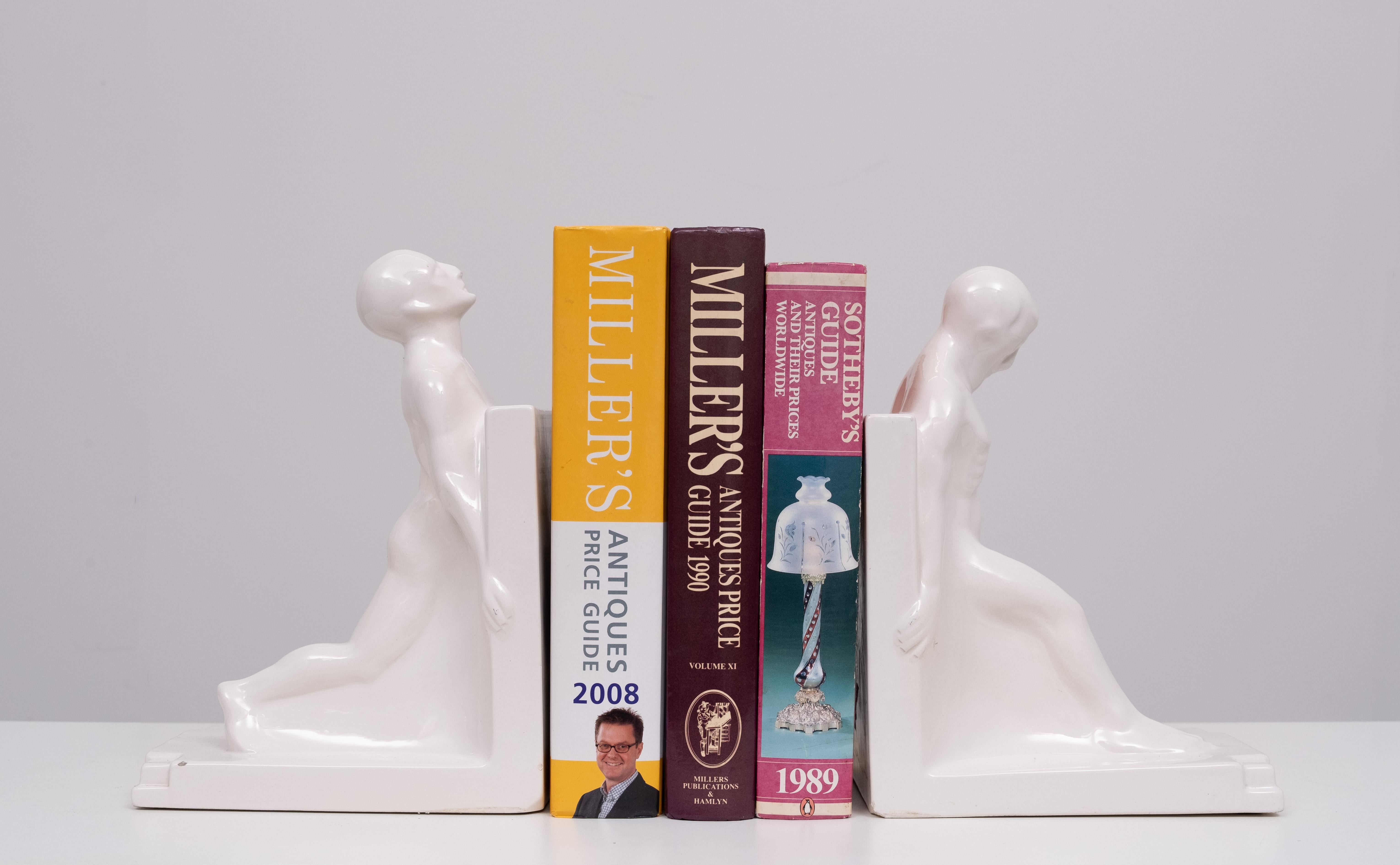 Art Deco Bookends By Godefridus Boonekamp Pottery Schoonhoven For Sale 1