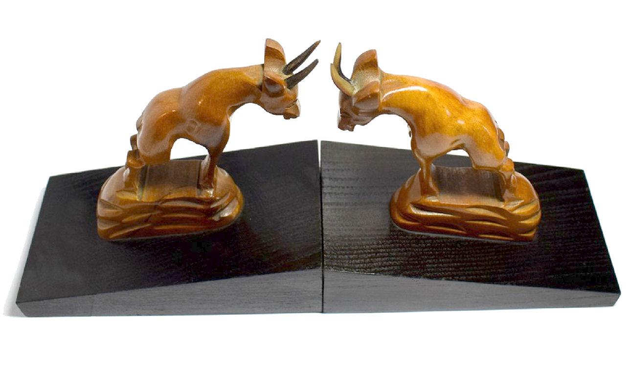 Art Deco Bookends, French, c1930's In Good Condition For Sale In Devon, England