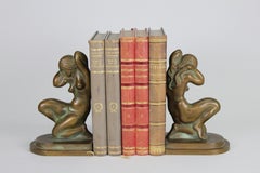 Art Deco Bookends in Bronze, Tinos, Denmark, 1930s