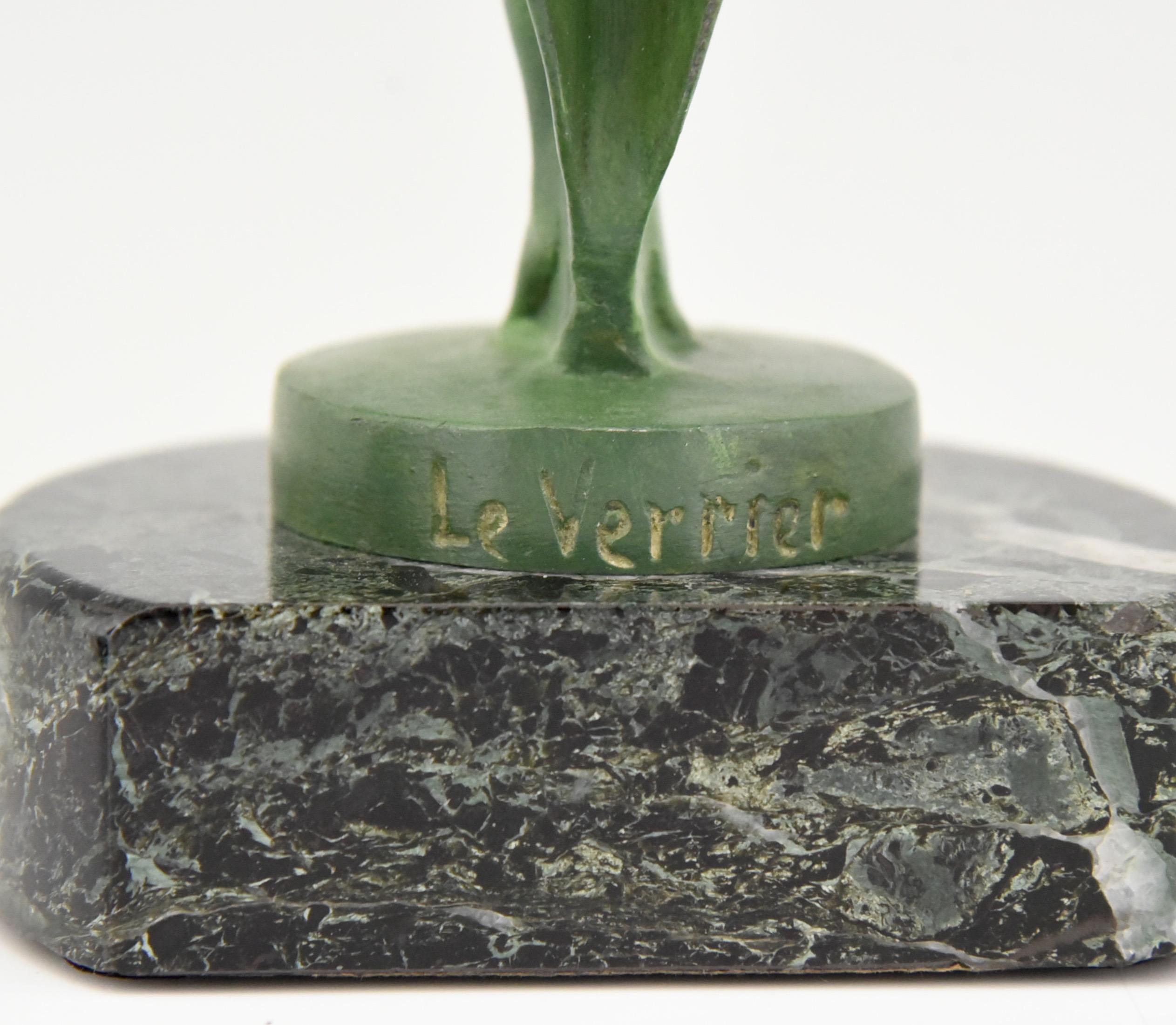 Art Deco Bookends Nude with Cape Max Le Verrier France, 1930 3