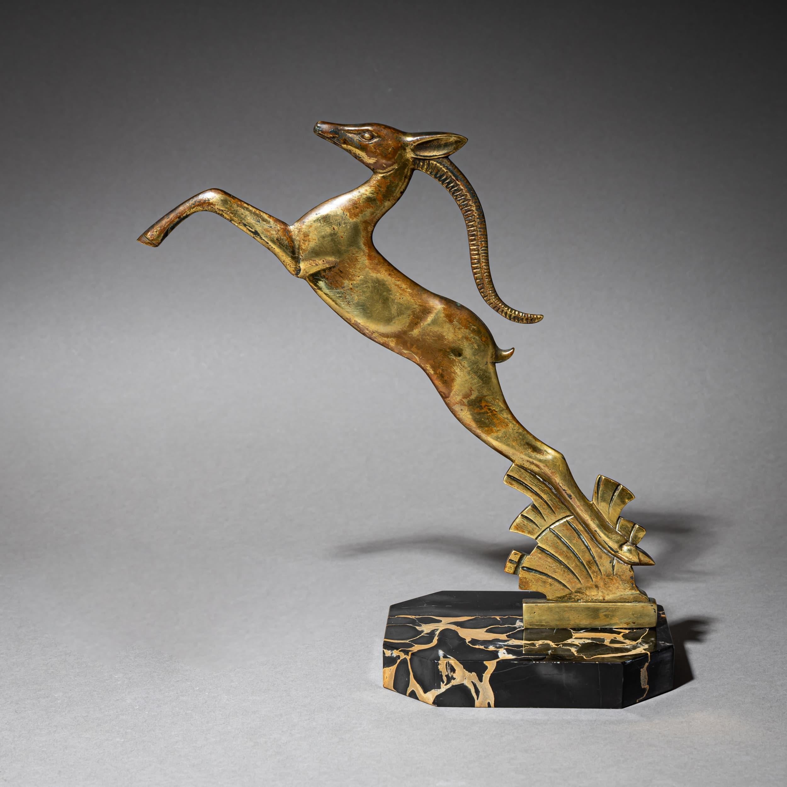 Art Deco Bookends with Gazelles, circa 1930 en vente 1