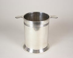 Art Deco Bottle Holder/ Wine Cooler by James Jay, Electroplated, England ca 1925