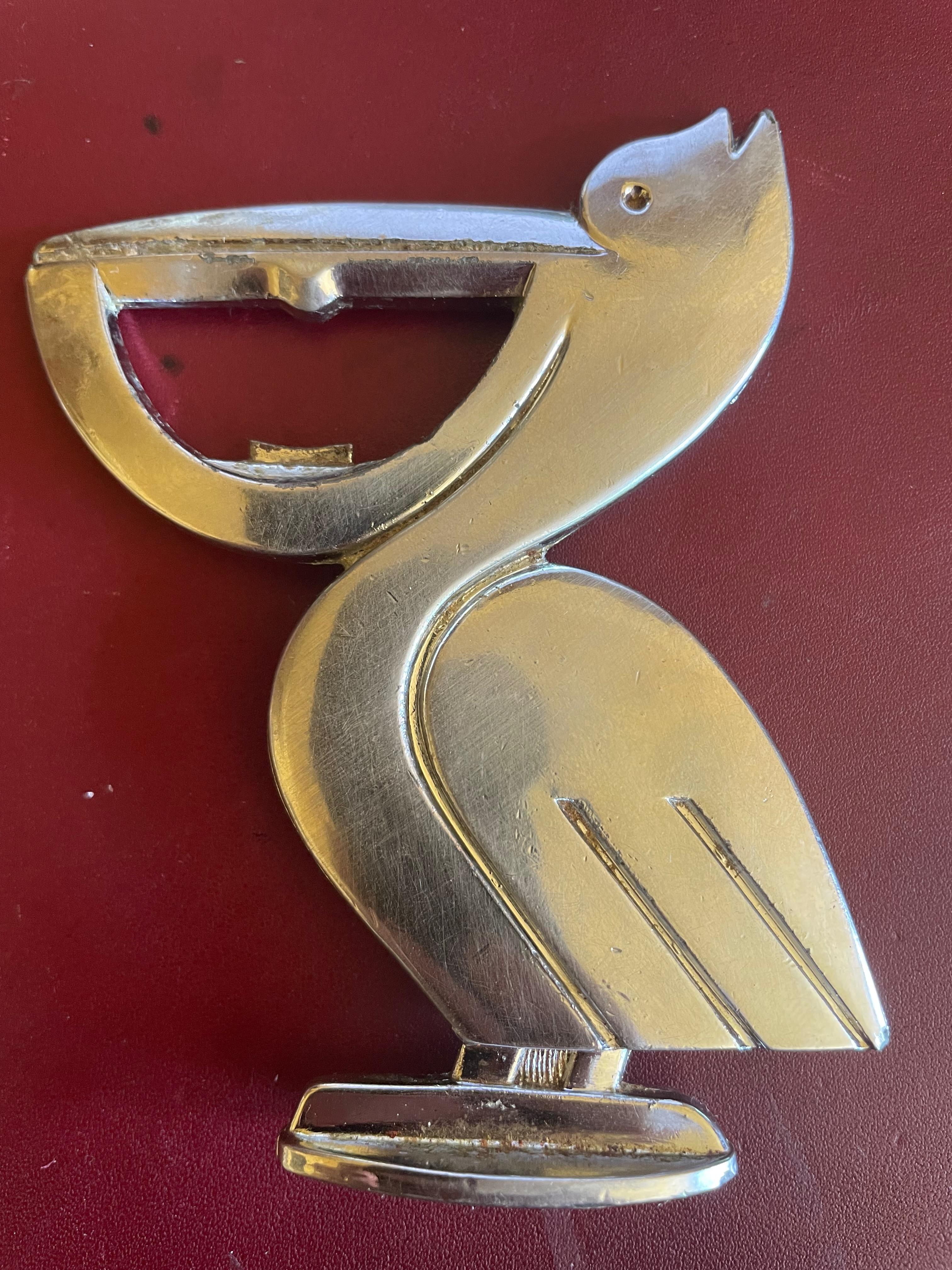 Metalwork Art Déco bottle opener 
