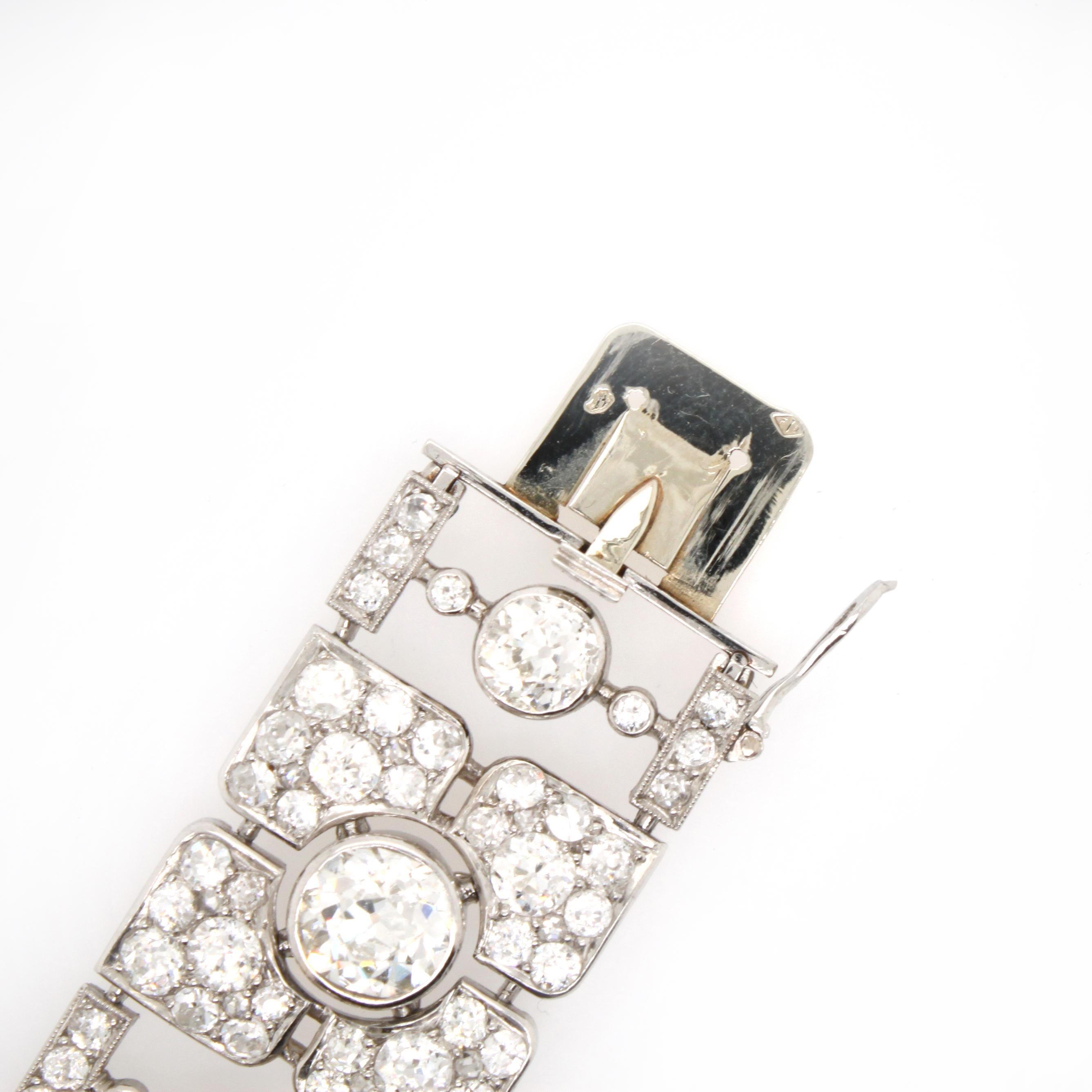 Boucheron Art Deco Diamond Bracelet, 1920s 2