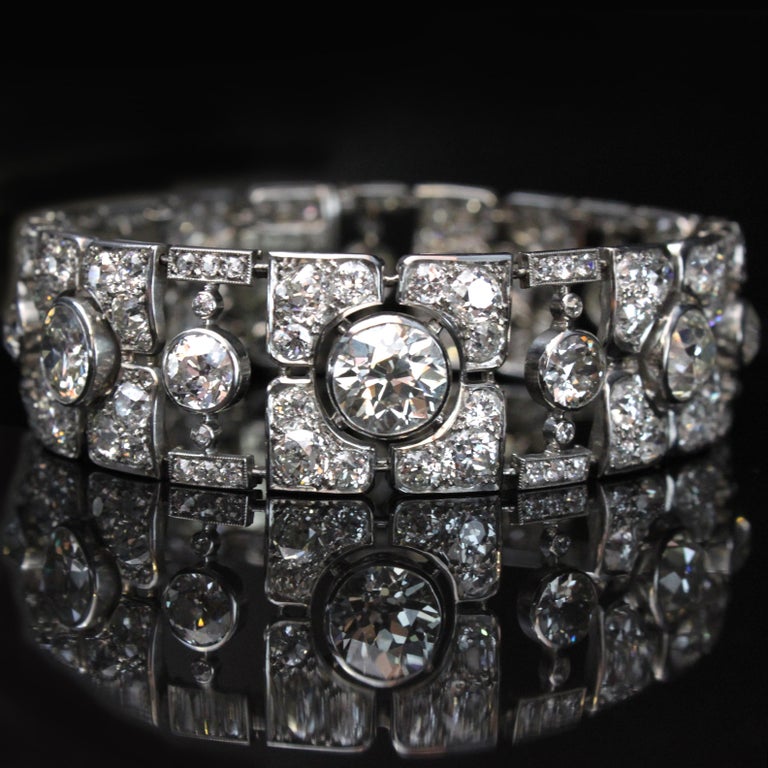 Boucheron Art Deco Diamond Bracelet, 1920s In Excellent Condition In Idar-Oberstein, DE