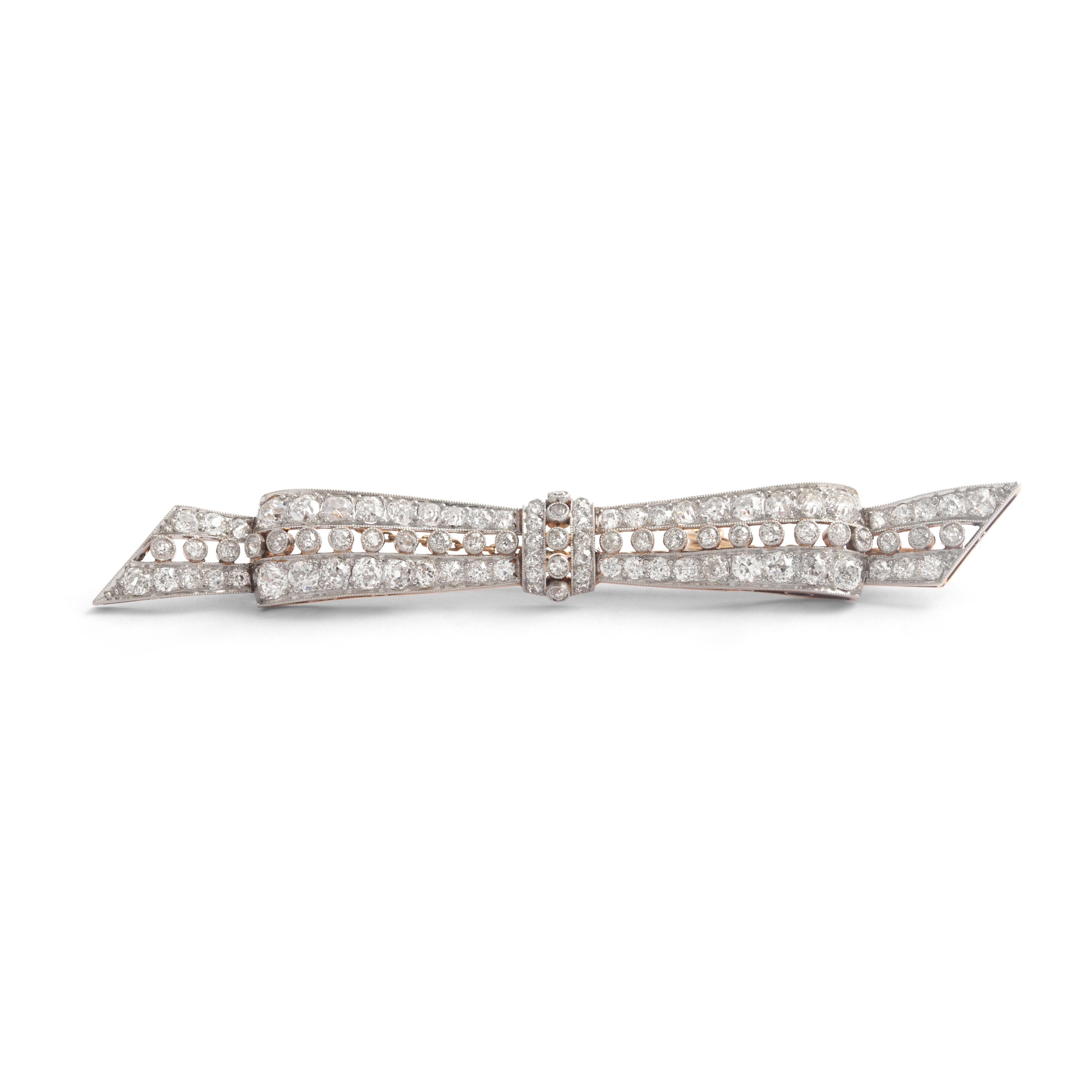 Vintage 1940s Art Deco Bow Brooch