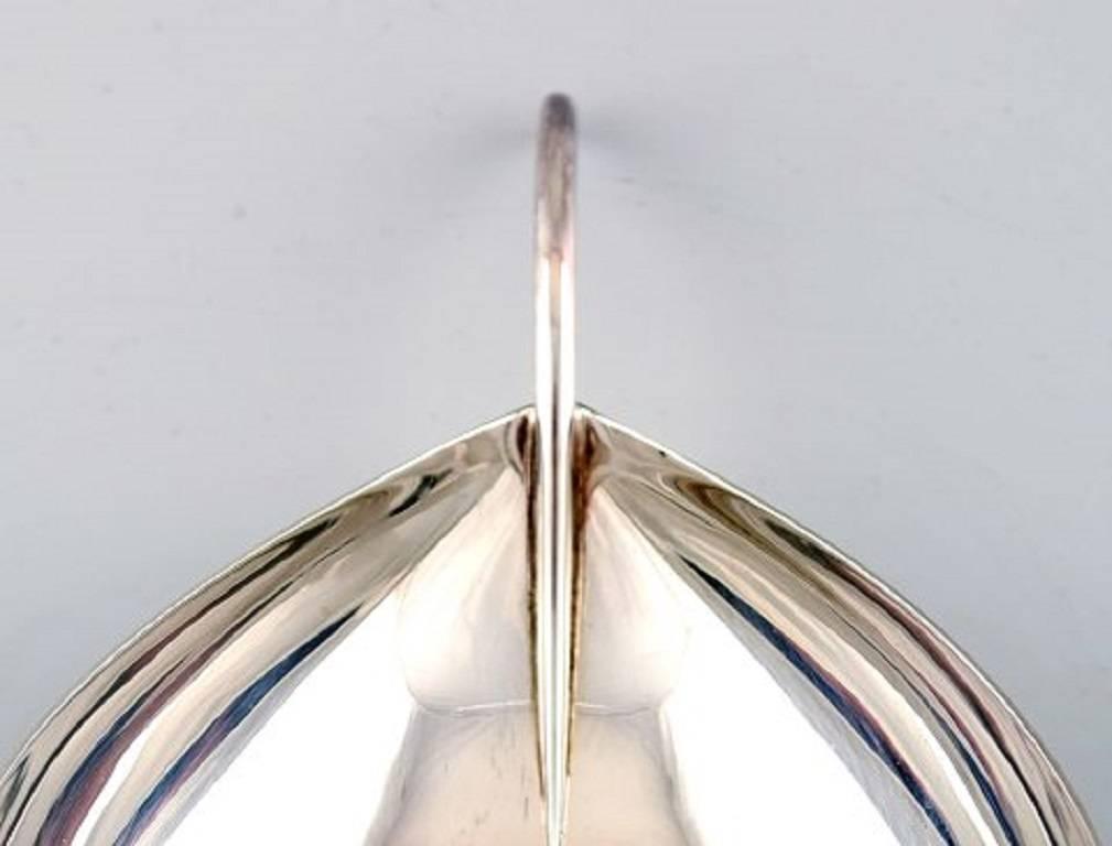 20th Century Art Deco Bowl of Plated Silver Designed by Christian Fjerdingstad for Christofle