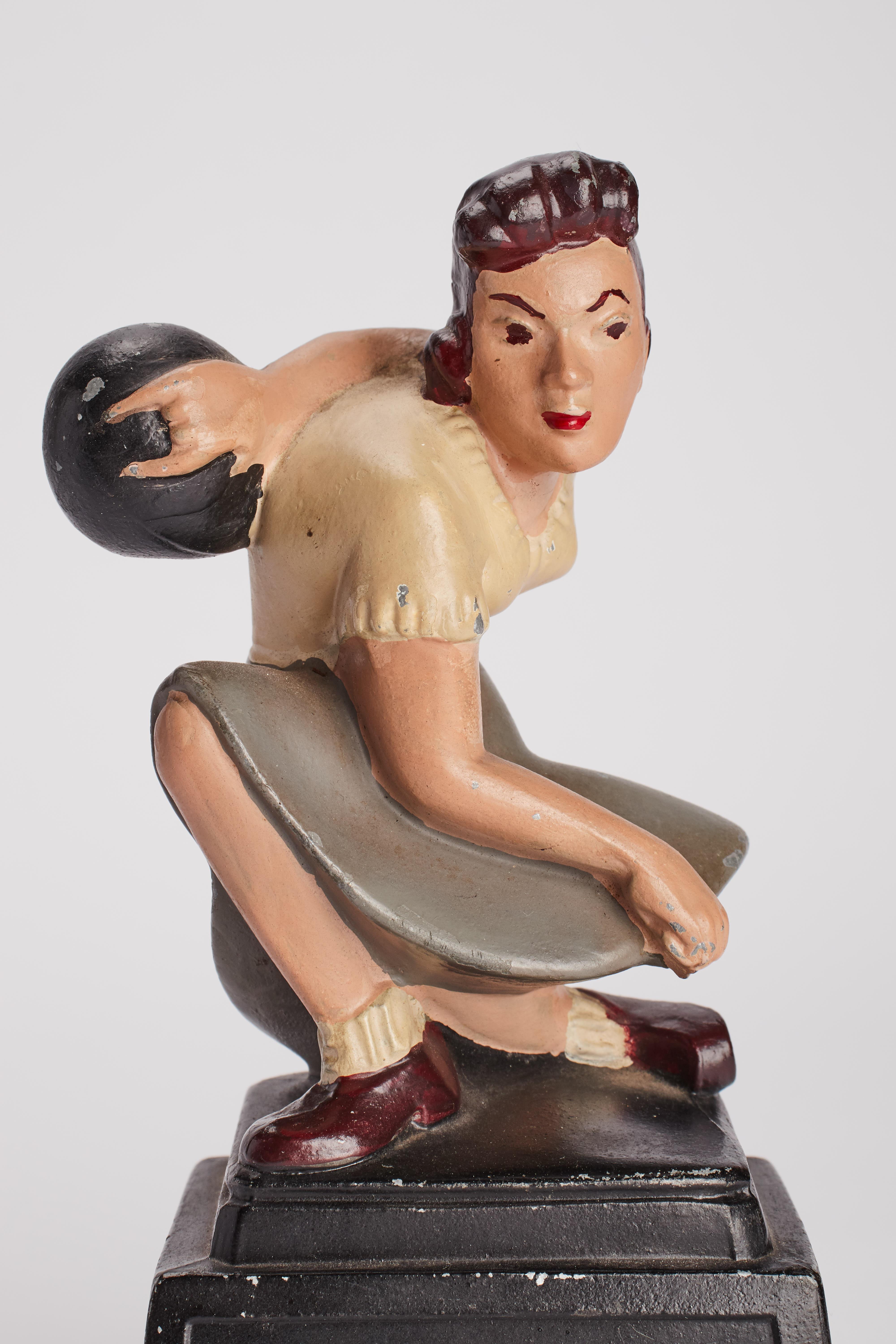 Art déco bowling bookends, USA 1930.   In Good Condition For Sale In Milan, IT