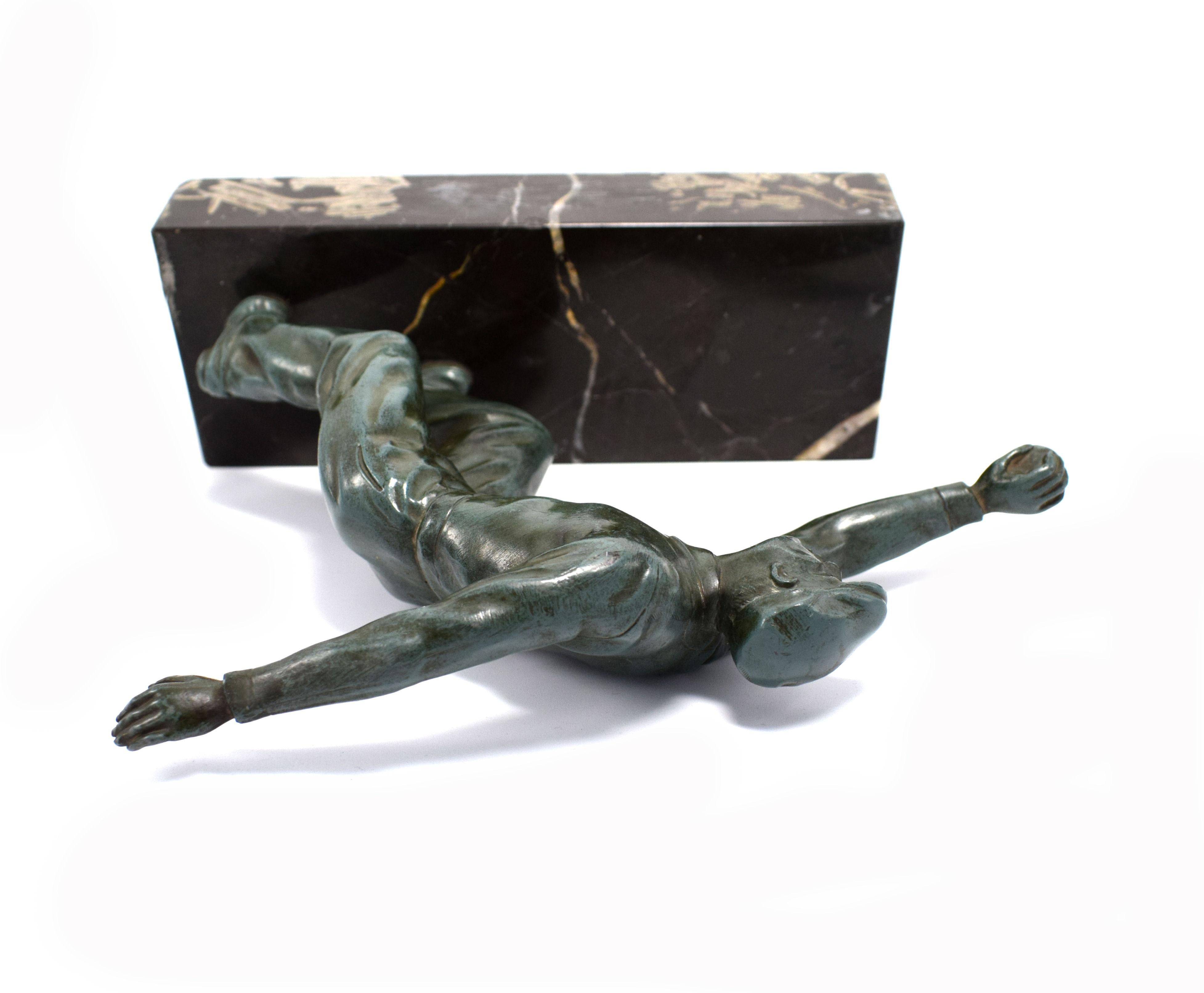 20th Century Art Deco Bowling Figure, France, circa 1930