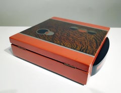 Art Deco Wood Box, France, Geometric Design, Hinged Lid, Circa 1930