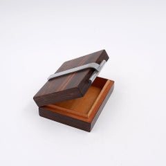 Art Deco Kiste aus Holz und Metall, zugeschrieben dem Maison DESNY - 1930er Jahre