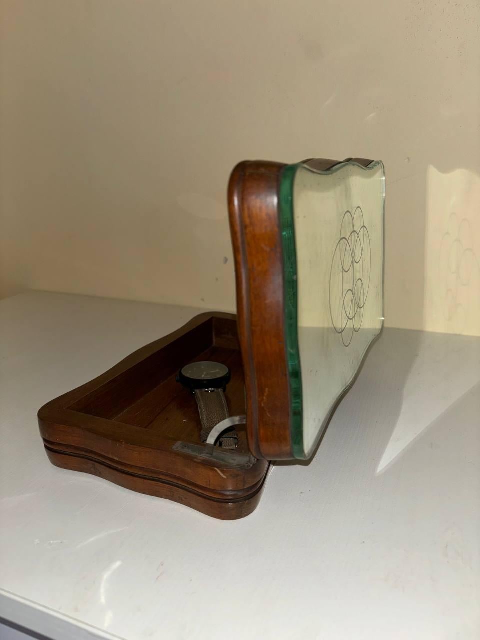 Caja Art Déco Pietro Chiesa y Gio Ponti para Fontana Arte, Italia Años 30 Metal en venta