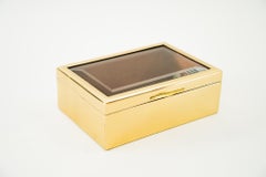 Caja Art Decó con Cristal Tallado 'el Cristal está Ligeramente Dañado en el Lado'