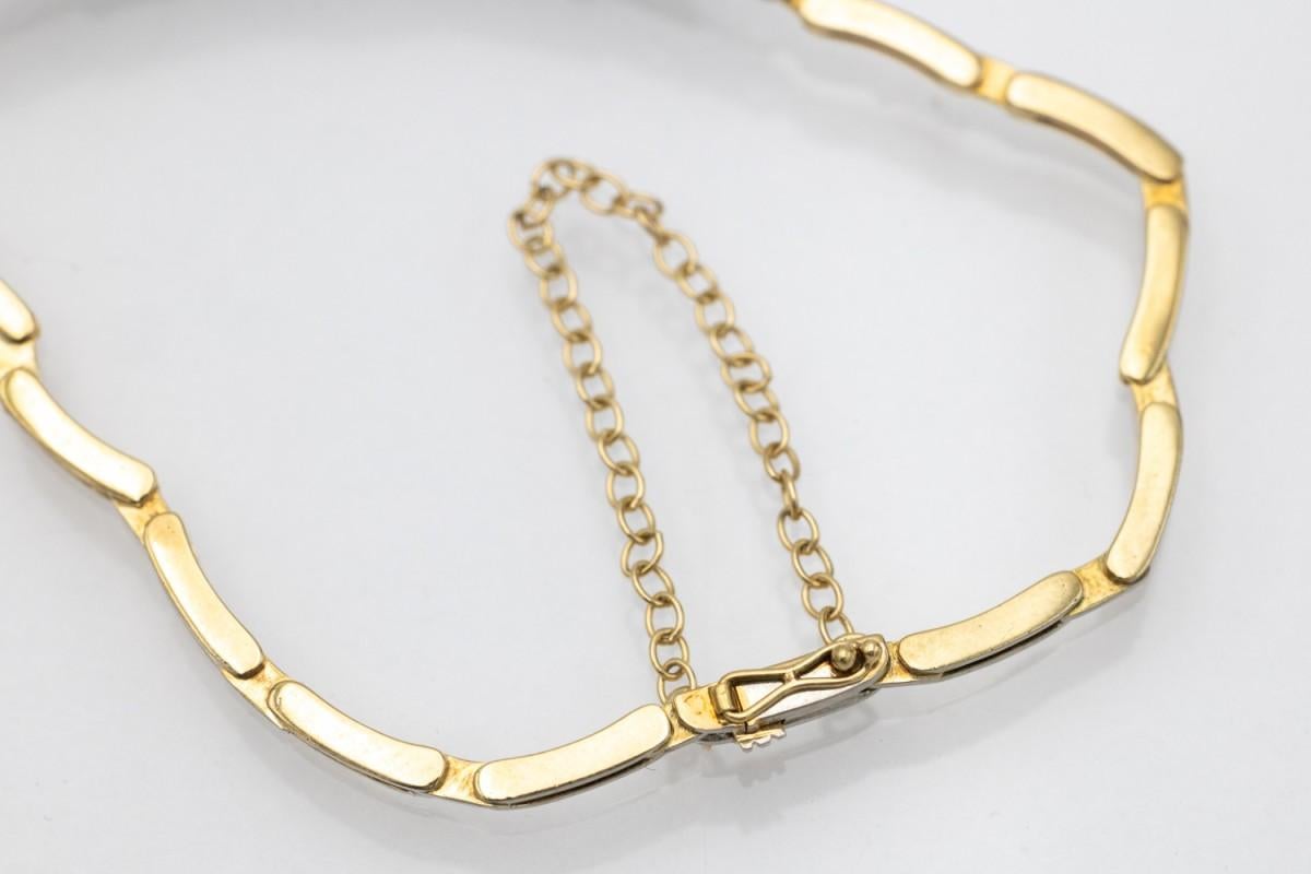 Art Deco bracelet set with diamonds and sapphires, Czechoslovakia 1920-1930. For Sale 1
