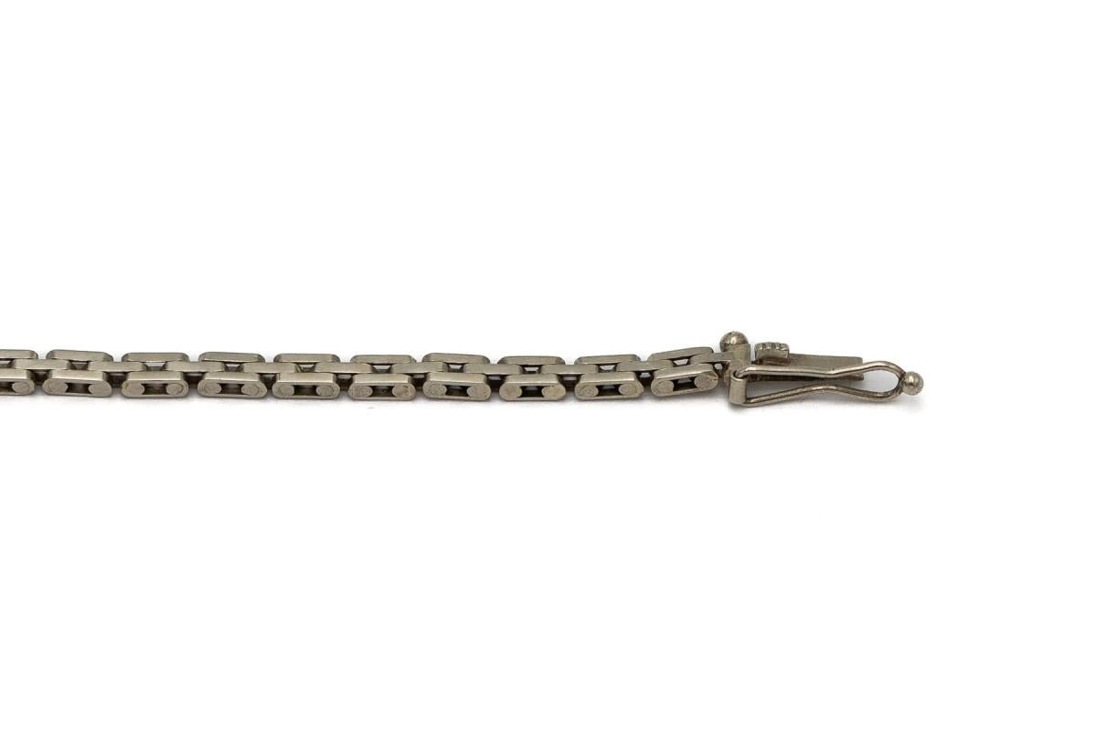 Art-Déco-Armband mit 0,55 Karat zentralem Diamanten, Skandinavien, 1930/40er Jahre. 6