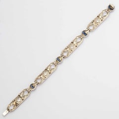 Art Deco Bracelet with Diamonds in 18ct white gold