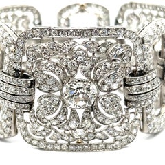 Art Deco Bracelet with Diamonds in Platinum 950
