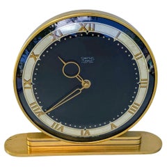 Vintage Art Deco Brass 8 Day Mantle Clock By Smiths Clocks Ltd