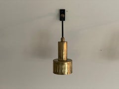 Art Deco Messing Verstellbare Wandlampe, 1940er Jahre, Italien