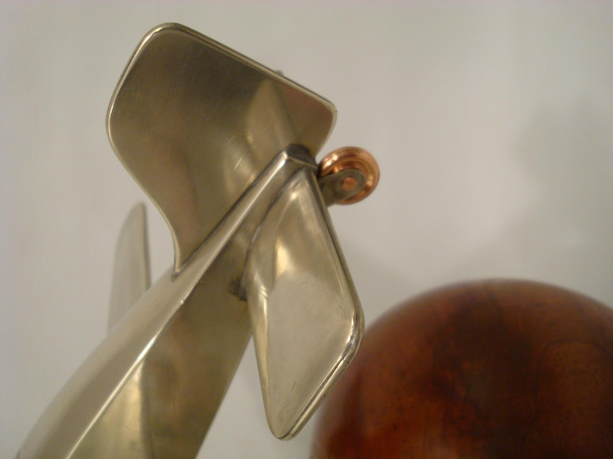 Art Deco Brass Airplane desk Model, U.K. 1930´s For Sale 8
