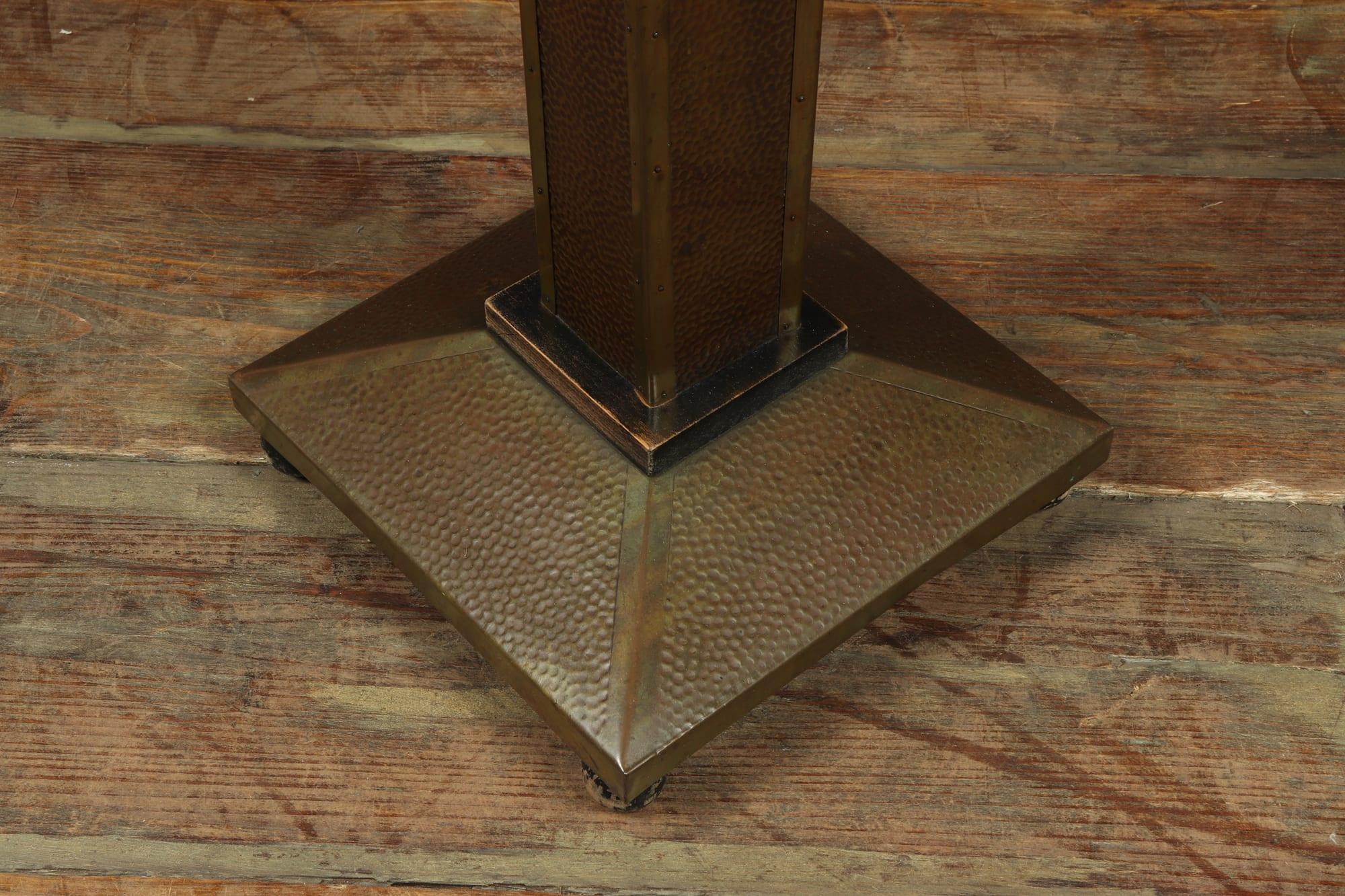 Art Deco Brass and Copper Wine Table c1930 6