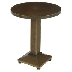 Art Deco Brass and Copper Wine Table c1930