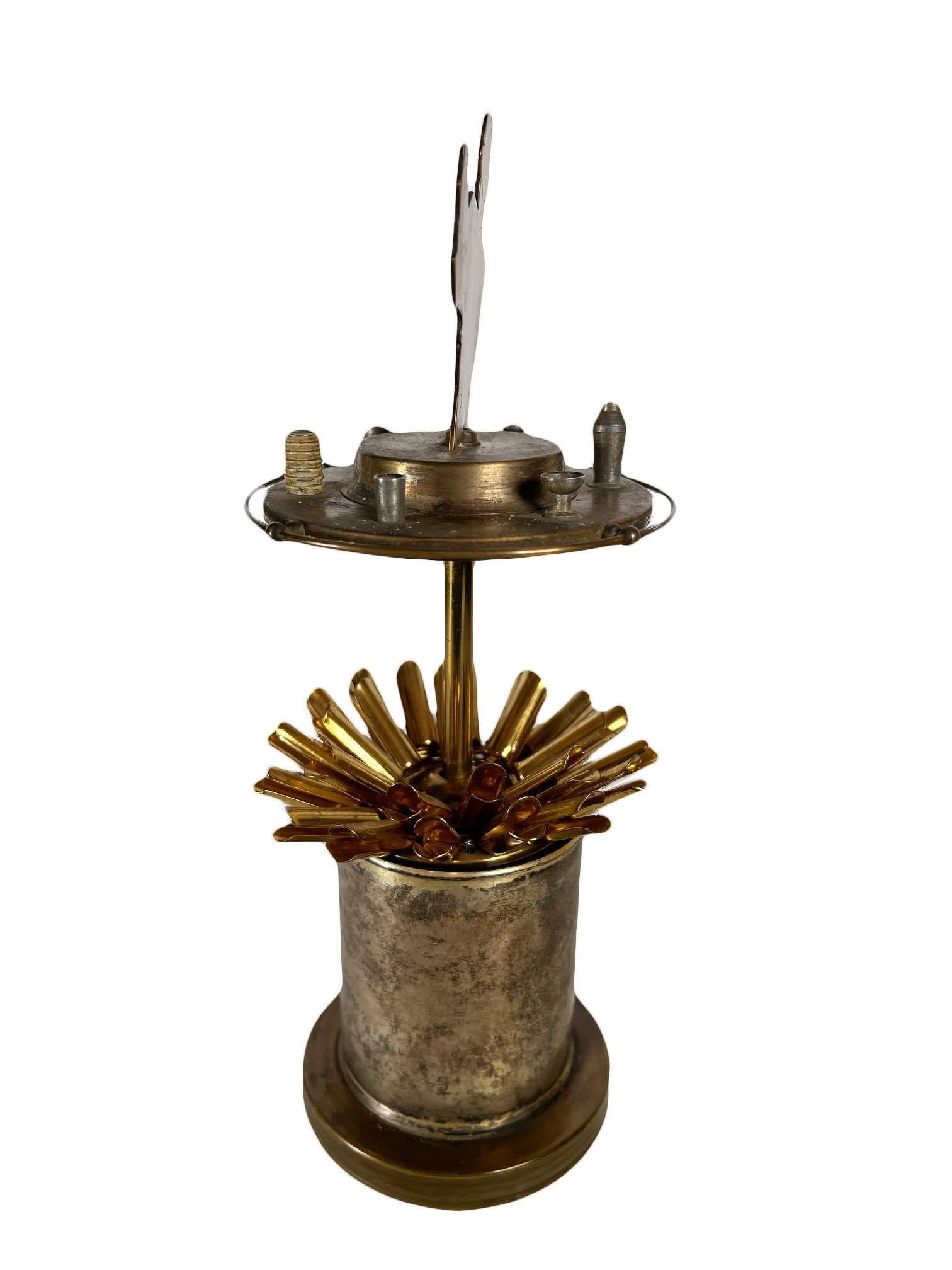 Art Deco Brass Bartender Cigarette Holder In Good Condition For Sale In Dallas, TX