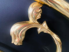 Art Deco Brass Bed Headboard